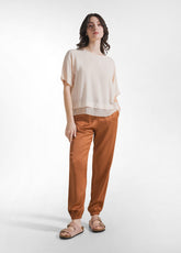 BLUSA IN MUSSOLA DI VISCOSA ROSA - LIGHT PINK | DEHA