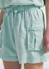 FADED TWILL CARGO SHORTS - GREEN - Bermuda shorts - Outlet | DEHA