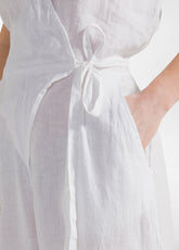 LINEN JUMPSUIT - WHITE - WHITE | DEHA