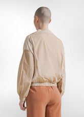 PARACHUTE POPLIN BOMBER JACKET - BEIGE - BEIGE | DEHA