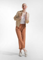 PARACHUTE POPLIN BOMBER JACKET - BEIGE - BEIGE | DEHA