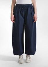 PARACHUTE POPLIN BAGGY PANTS - BLUE - BLUE NIGHT | DEHA