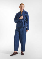 KIMONO IN DENIM CON LEGGERA IMBOTTITURA BLU - BLUE DENIM | DEHA