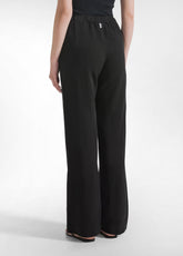LINEN LYOCELL STRAIGHT PANTS - BLACK - BLACK | DEHA