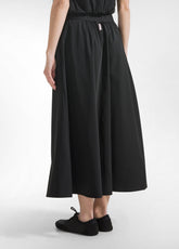 TECH NYLON LOGO TRIM SKIRT - BLACK - BLACK | DEHA