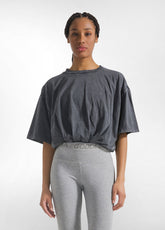 T-SHIRT BALLOON EFFETTO MARMORIZZATO NERO - BLACK | DEHA