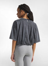 T-SHIRT BALLOON EFFETTO MARMORIZZATO NERO - BLACK | DEHA