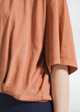 T-SHIRT BALLOON EFFETTO MARMORIZZATO MARRONE - AMBER BROWN | DEHA