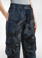 ALLOVER FLEECE CARGO PANTS - BLACK - Pants - Outlet | DEHA