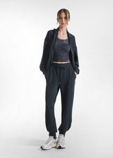 FELPA CON ZIP IN MODAL SOFT TOUCH NERO - BLACK | DEHA