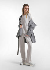 PANTALONE DRITTO IN MODAL SOFT TOUCH GRIGIO - Pantaloni - Outlet | DEHA