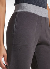 PANTALONE BICOLORE DRITTO MARRONE - MOKA BROWN | DEHA