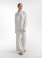 PANTALONE IN MAGLIA LUREX BIANCO - Pantaloni - Outlet | DEHA