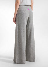 PANTALONE IN MAGLIA LUREX GRIGIO - GREY MELANGE | DEHA