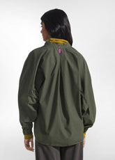 BLUSA IN POPELINE VERDE - CAMO GREEN | DEHA