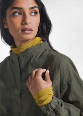 BLUSA IN POPELINE VERDE - CAMO GREEN | DEHA