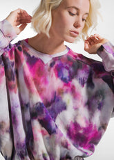 GREY FLORAL PRINT SWEATSHIRT - ICE GREY | DEHA