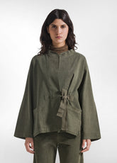 GREEN KIMONO JACKET - Jacket - Outlet | DEHA