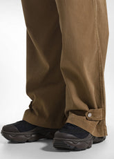 PANTALONE PALAZZO MARRONE - KAKI BROWN | DEHA