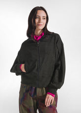 GIACCA IN FELPA GESSATA NERO - Felpe e Maglie - Outlet | DEHA
