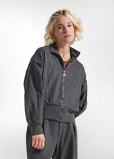 GREY PINSTRIPE SWEATSHIRT JACKET - Outlet | DEHA