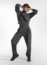 SOFT GREY PINSTRIPE TROUSERS - Outlet | DEHA