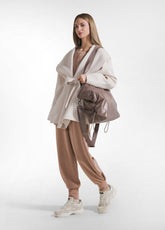 LIGHTWEIGHT NYLON SHOPPER BAG BROWN - Accessories - Outlet | DEHA