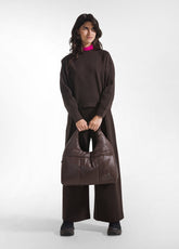 QUILTED NYLON SHOULDER BAG BROWN - Accessories - Outlet | DEHA