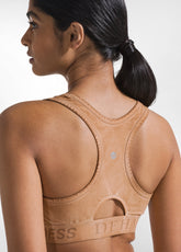 TOP SPORTIVO EFFETTO FADE MARRONE - FADED BROWN | DEHA