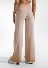 SET TOP E PANTALONI AMPI EFFETTO FADE MARRONE - | DEHA