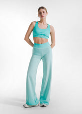 SET TOP E PANTALONI AMPI EFFETTO FADE VERDE - | DEHA