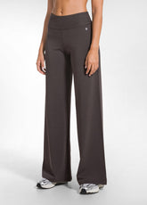 BROWN STRETCH JERSEY TOP AND PANTS SET - | DEHA