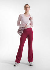 PANTALONI JAZZ IN JERSEY STRETCH TINTA UNITA ROSSO - Activewear | DEHA