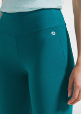 PANTALONI JAZZ IN JERSEY STRETCH TINTA UNITA VERDE - Pantaloni lunghi sportivi | DEHA