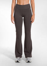 STRETCH JERSEY TOP AND JAZZ PANTS SET IN BROWN - | DEHA