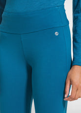 JAZZ-HOSE AUS STRETCH-JERSEY - GRUEN - TEAL GREEN | DEHA