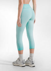 LEGGINGS 7/8 EFFETTO SFUMATO IN JERSEY STRETCH VERDE - FADED GREEN | DEHA
