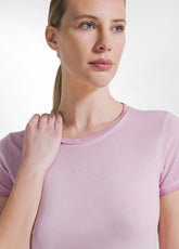 T-SHIRT EFFETTO SFUMATO IN JERSEY LEGGERO STRETCH - FADED PINK | DEHA