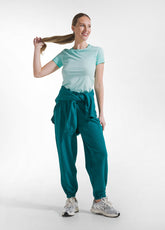 Faded Effect Stretch Lightweight Jersey T-Shirt - - FADED GREEN | DEHA