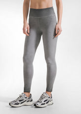 High-Waisted Shaded Effect Leggings - Multicolor - FADED BLACK | DEHA