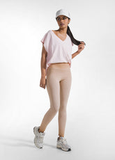 SET TOP E LEGGINGS EFFETTO FADE MARRONE - | DEHA