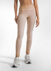 SET TOP E LEGGINGS EFFETTO FADE MARRONE - | DEHA