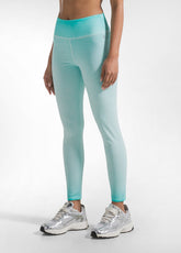 SET TOP SPORTIVO E LEGGINGS EFFETTO FADE VERDE - | DEHA
