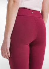 LEGGINGS A VITA ALTA TINTA UNITA ROSSO - Activewear | DEHA