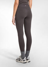 HIGH-WAIST-LEGGINGS AUS STRETCH-JERSEY - BRAUN - COCOA BROWN | DEHA