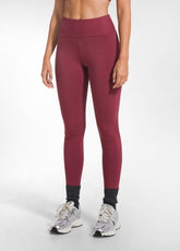 LEGGINGS A VITA ALTA IN JERSEY STRETCH ROSSO - CHERRY RED | DEHA