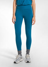 HIGH-WAISTED LEGGINGS IN STRETCH JERSEY - GREEN - TEAL GREEN | DEHA