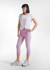 T-SHIRT YOGA CON NODO FRONTALE BIANCO - Set Yoga / Pilates | DEHA