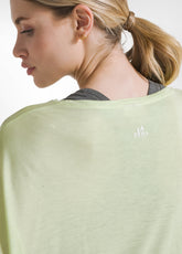 T-SHIRT YOGA OVERSIZE TINTA UNITA GIALLO - LIME | DEHA