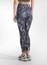SET TOP SPORTIVO E LEGGINGS ALLOVER IN MICROFIBRA NERO - | DEHA
